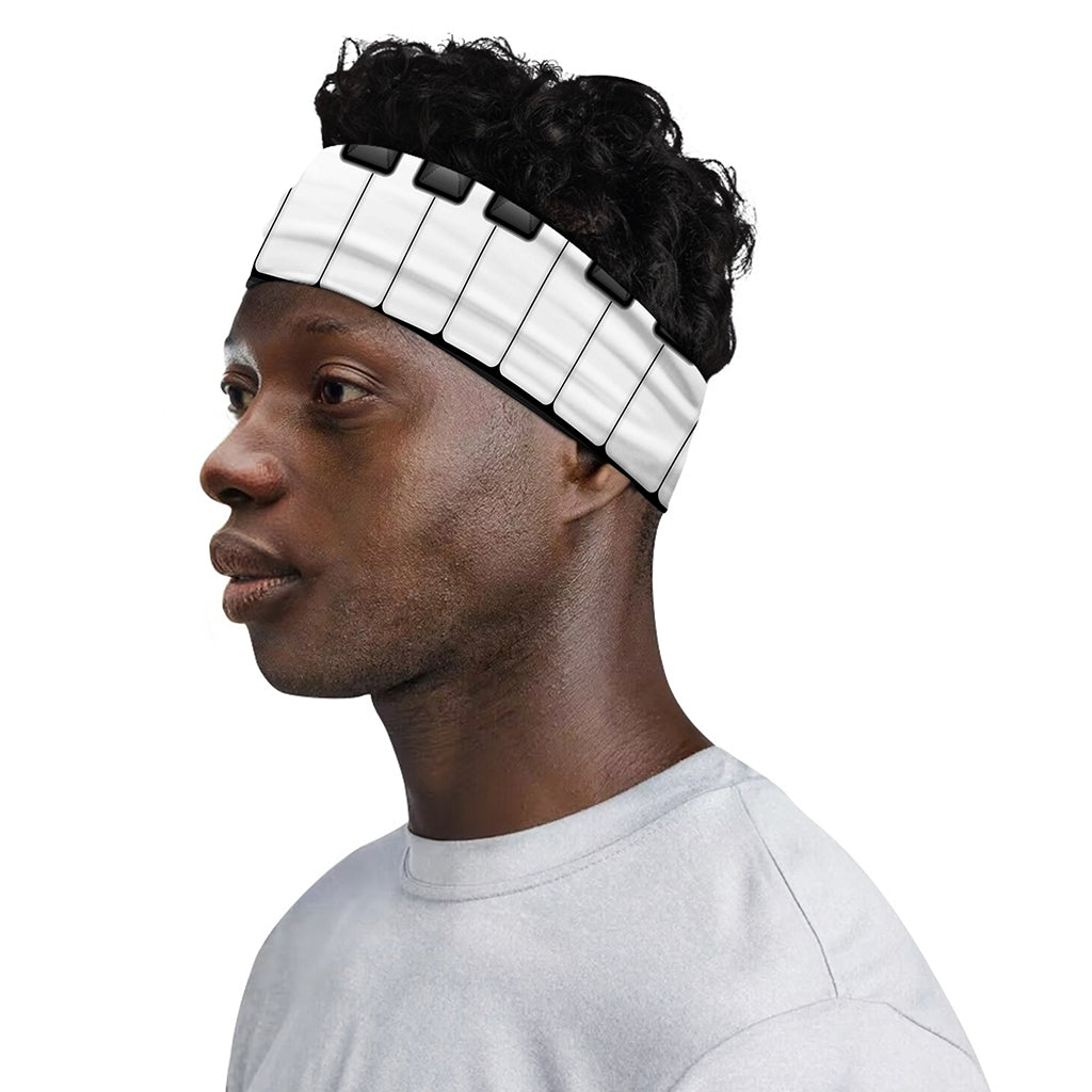 Piano Keyboard Print Sports Headband