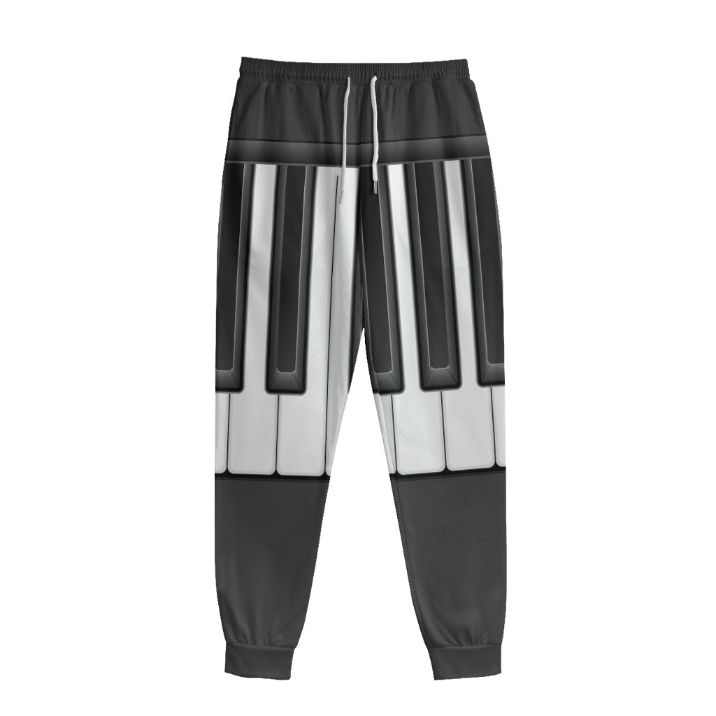 Piano Keyboard Print Sweatpants