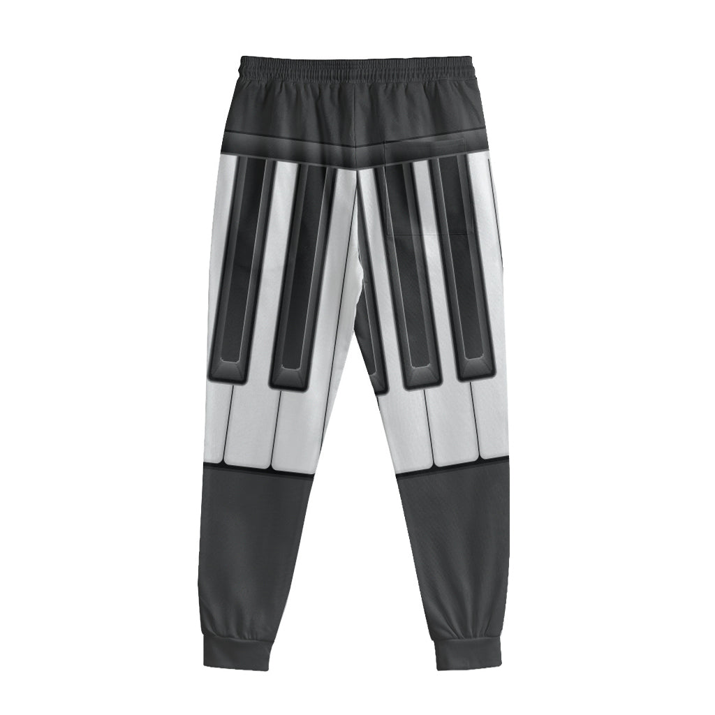 Piano Keyboard Print Sweatpants