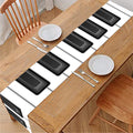 Piano Keyboard Print Table Runner