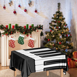 Piano Keyboard Print Tablecloth