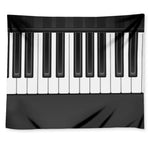 Piano Keyboard Print Tapestry