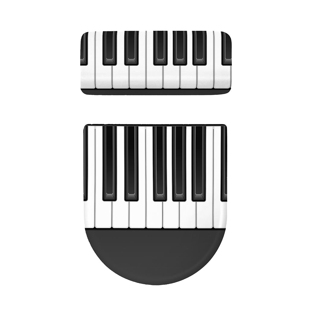 Piano Keyboard Print Toilet Lid And Tank Cover Set