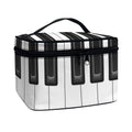 Piano Keyboard Print Travel Makeup Bag