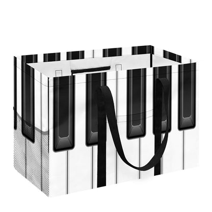 Piano Keyboard Print Utility Tote Bag