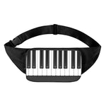 Piano Keyboard Print Waist Bag