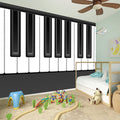 Piano Keyboard Print Wall Sticker