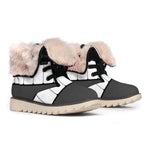 Piano Keyboard Print Winter Boots