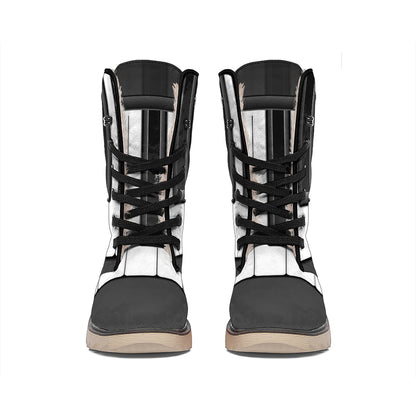 Piano Keyboard Print Winter Boots