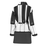 Piano Keyboard Print Women's Bathrobe