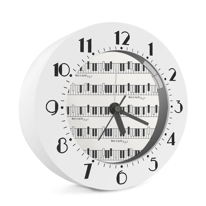 Piano Pattern Print Alarm Clock