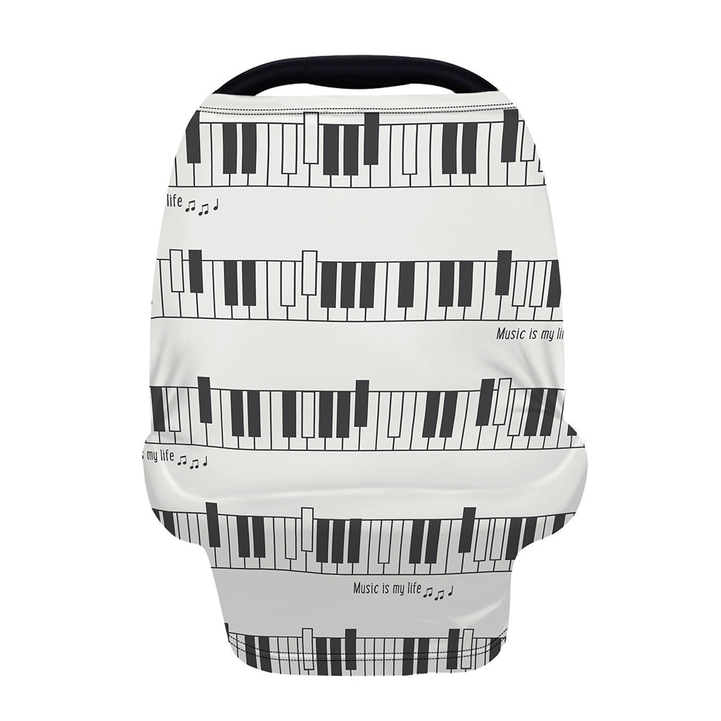 Piano Pattern Print Baby Seat Cover