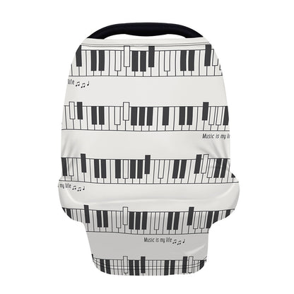 Piano Pattern Print Baby Seat Cover
