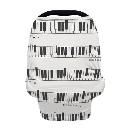Piano Pattern Print Baby Seat Cover