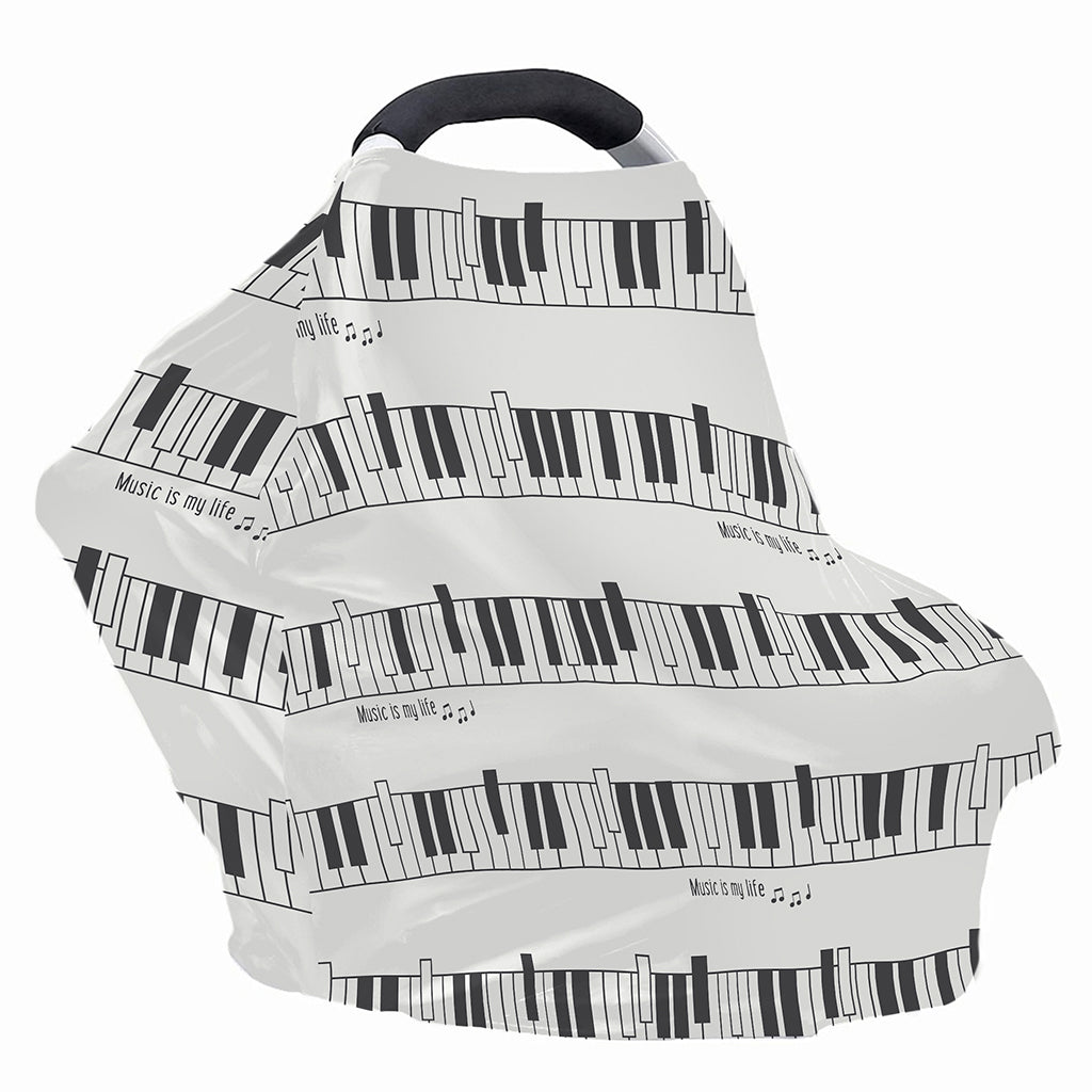 Piano Pattern Print Baby Seat Cover
