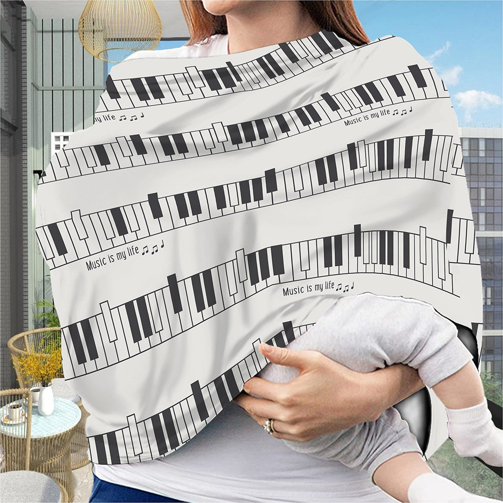 Piano Pattern Print Baby Seat Cover