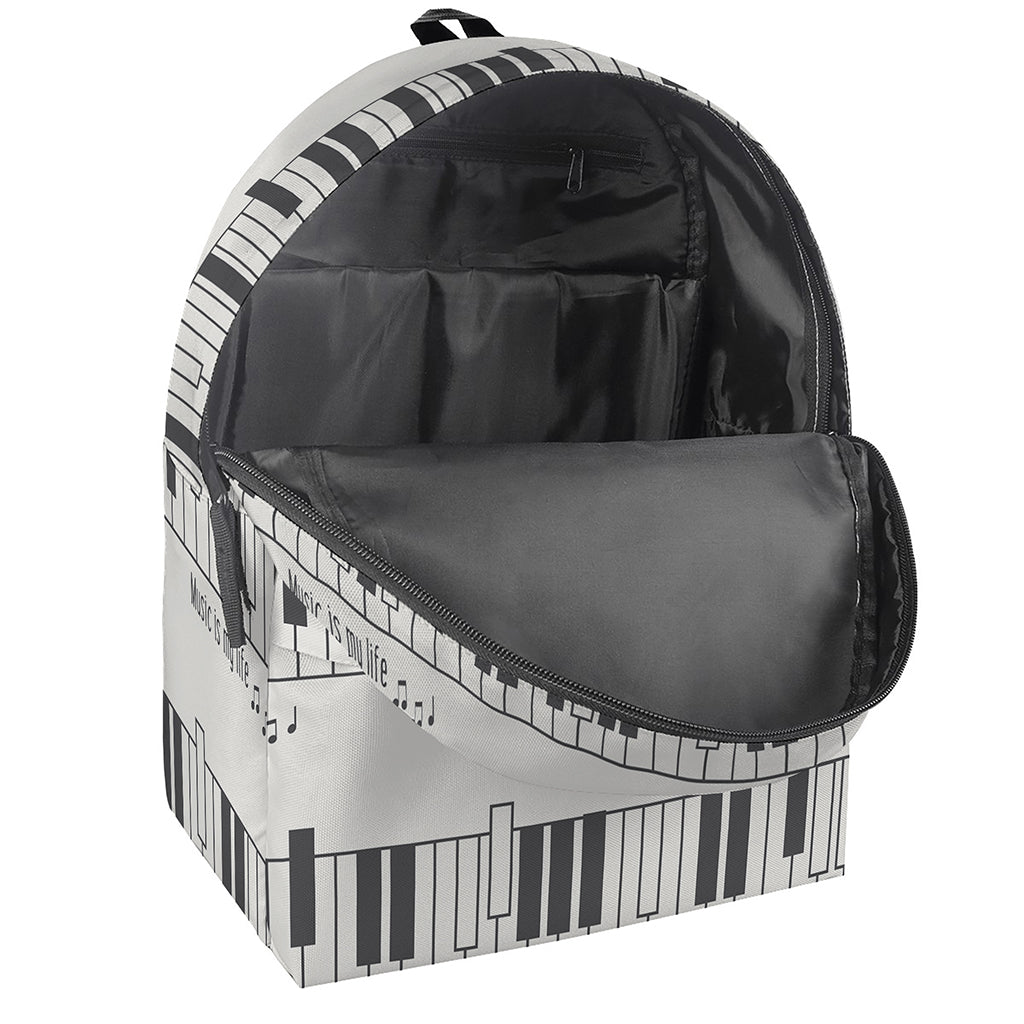 Piano Pattern Print Backpack