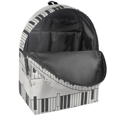 Piano Pattern Print Backpack