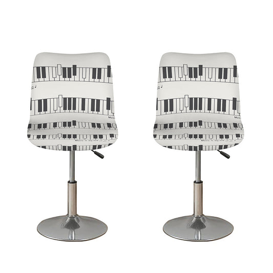 Piano Pattern Print Bar Stool Covers