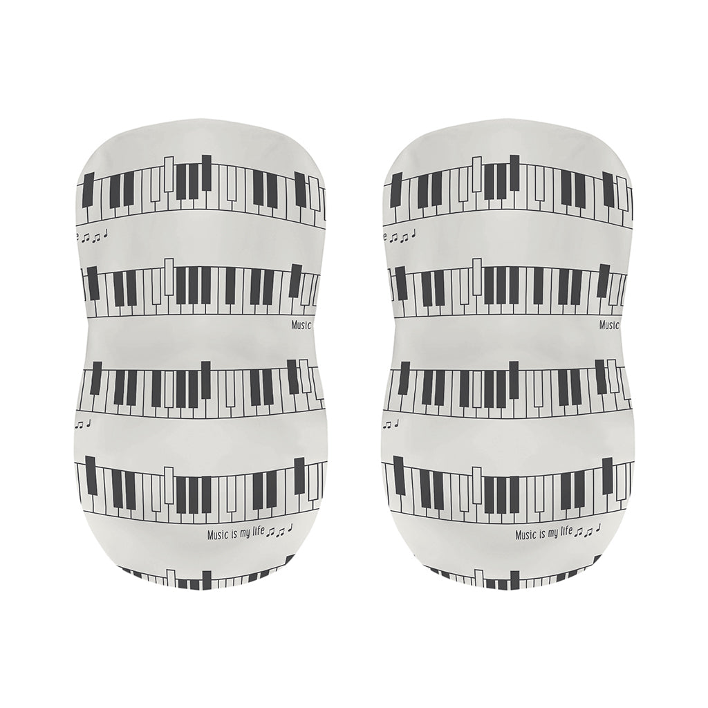 Piano Pattern Print Bar Stool Covers