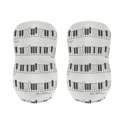 Piano Pattern Print Bar Stool Covers