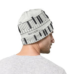 Piano Pattern Print Beanie