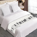 Piano Pattern Print Bed Runner