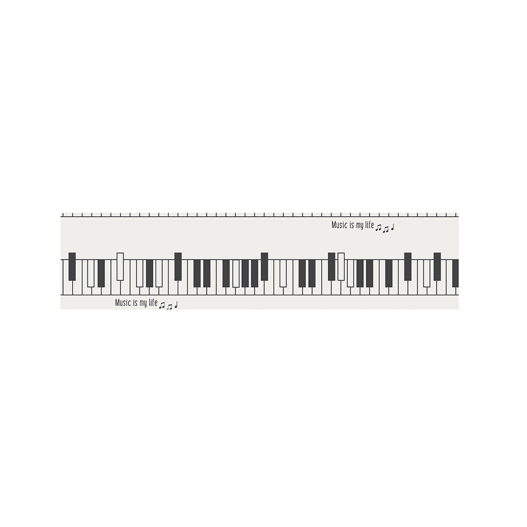 Piano Pattern Print Bed Runner