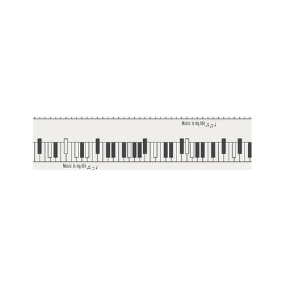 Piano Pattern Print Bed Runner