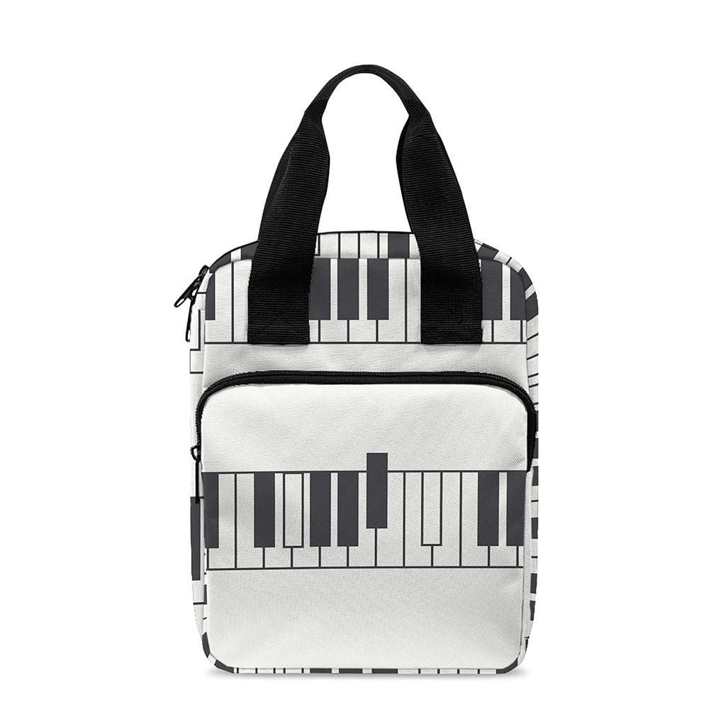 Piano Pattern Print Bible Tote Bag