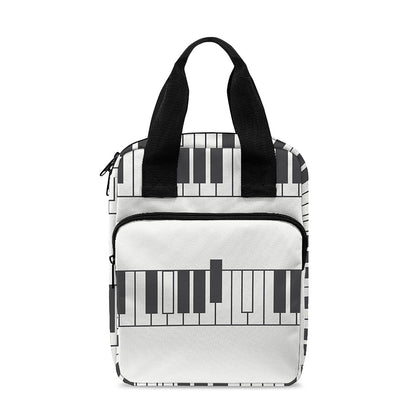 Piano Pattern Print Bible Tote Bag