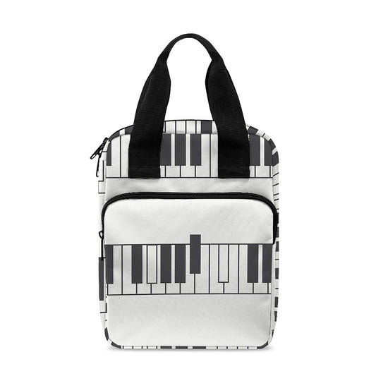 Piano Pattern Print Bible Tote Bag