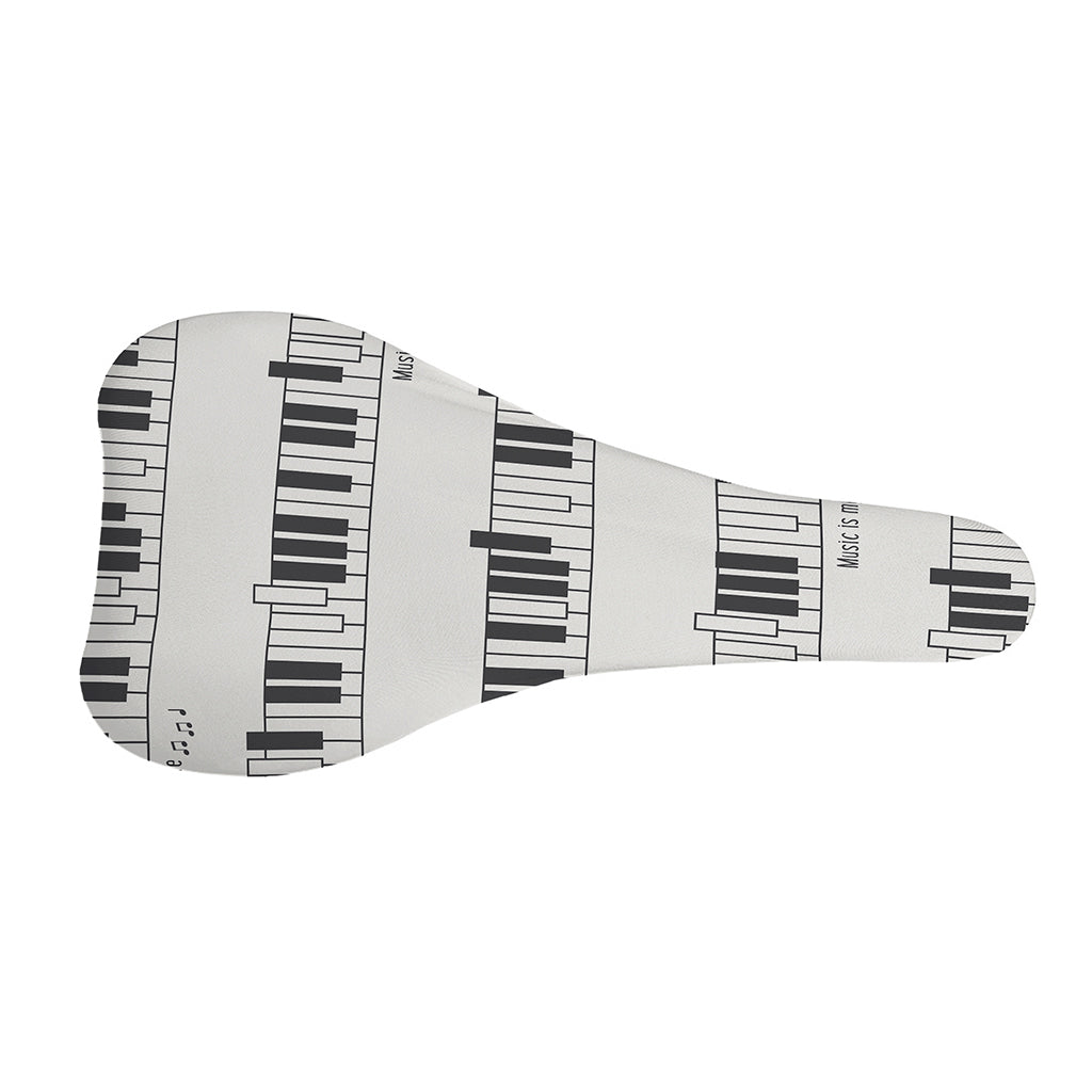 Piano Pattern Print Bicycle Seat Cover