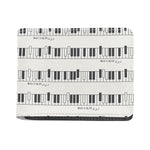 Piano Pattern Print Bifold Wallet