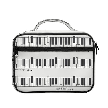 Piano Pattern Print Briefcase Bible Bag
