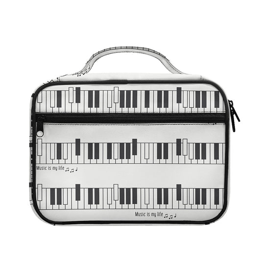 Piano Pattern Print Briefcase Bible Bag