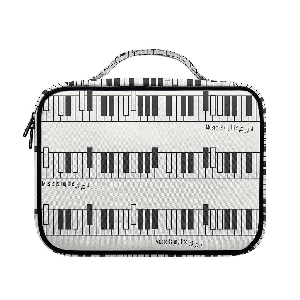 Piano Pattern Print Briefcase Bible Bag
