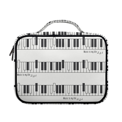 Piano Pattern Print Briefcase Bible Bag