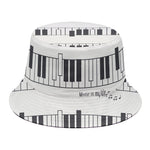 Piano Pattern Print Bucket Hat