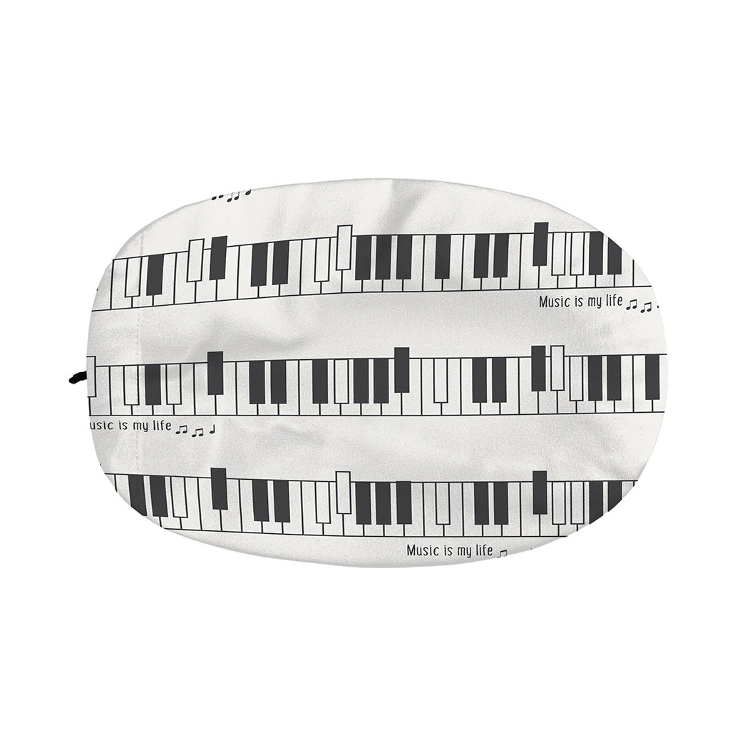Piano Pattern Print Car Side Mirror Covers