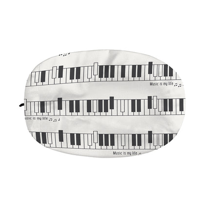 Piano Pattern Print Car Side Mirror Covers
