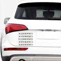 Piano Pattern Print Car Sticker