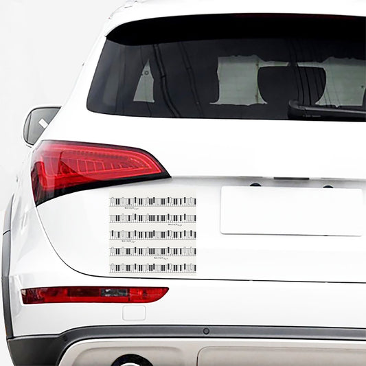 Piano Pattern Print Car Sticker