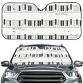 Piano Pattern Print Car Windshield Sun Shade