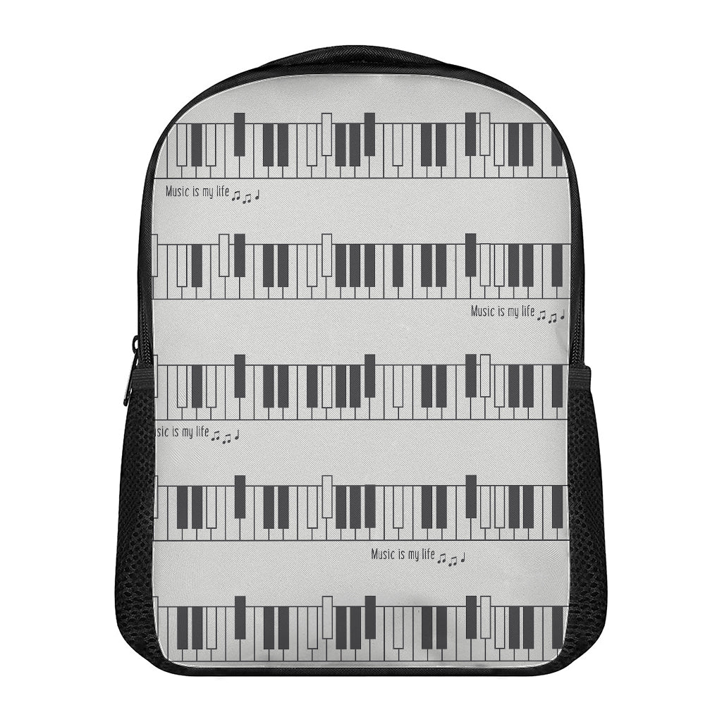 Piano Pattern Print Casual Backpack