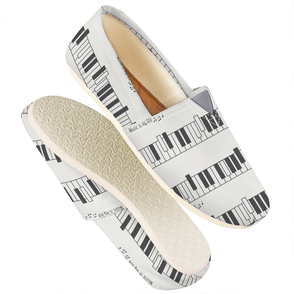 Piano Pattern Print Casual Shoes