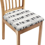 Piano Pattern Print Chair Cushion Cover
