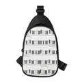 Piano Pattern Print Sling Bag