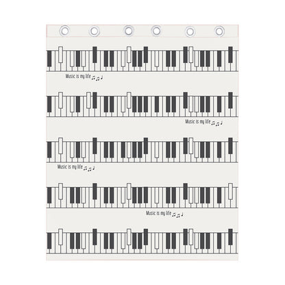 Piano Pattern Print Curtain