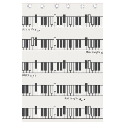 Piano Pattern Print Curtain